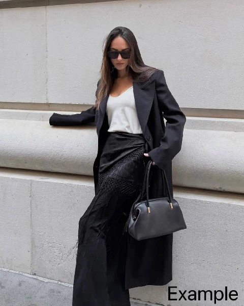 Leather handbag 80605