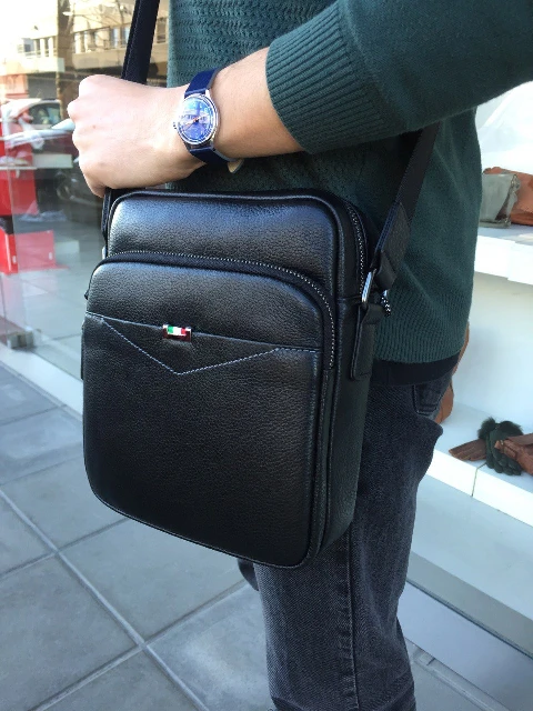 Vīriešu ādas crossbody soma 94669