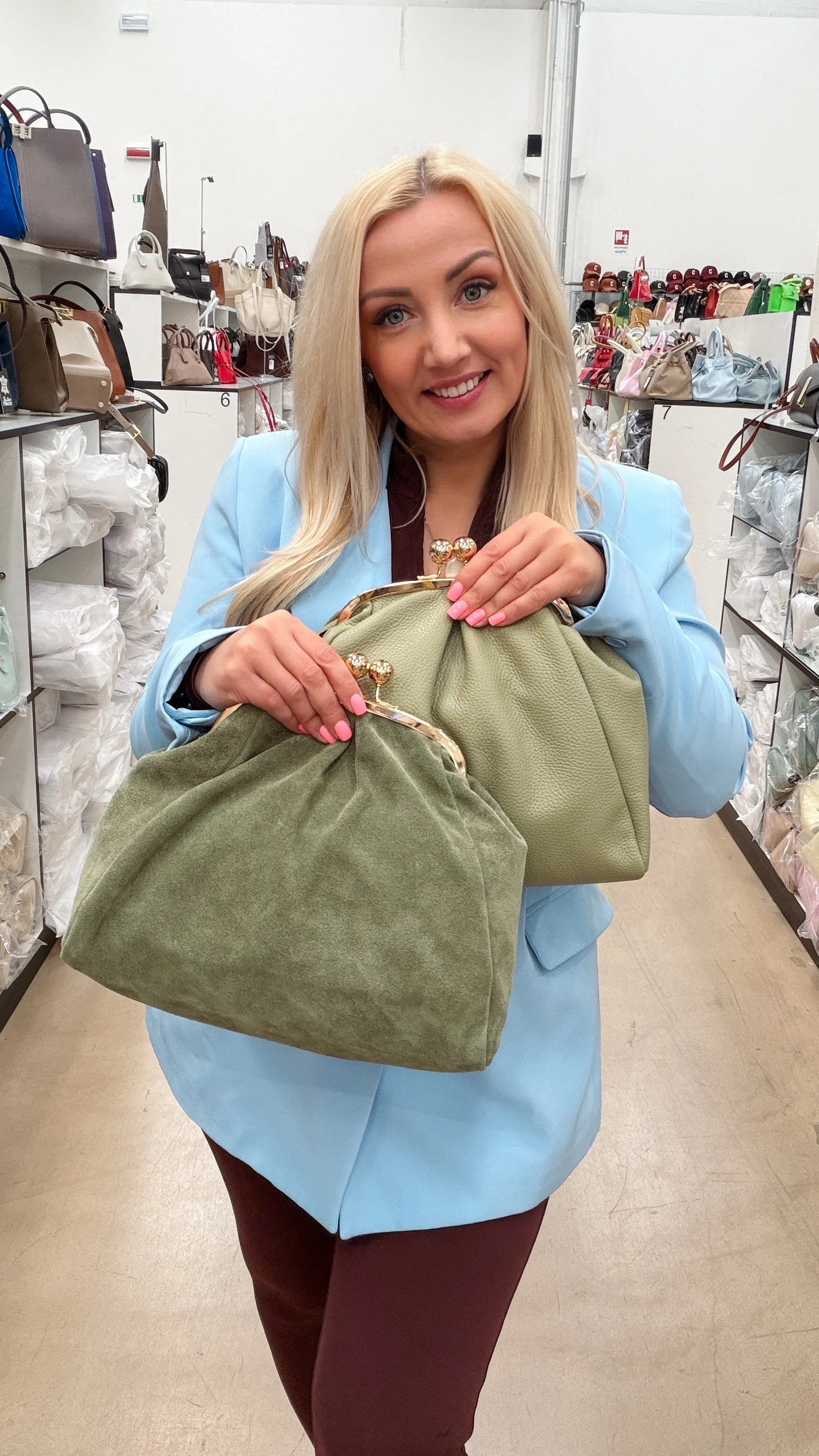 Zamšādas klača soma 95658