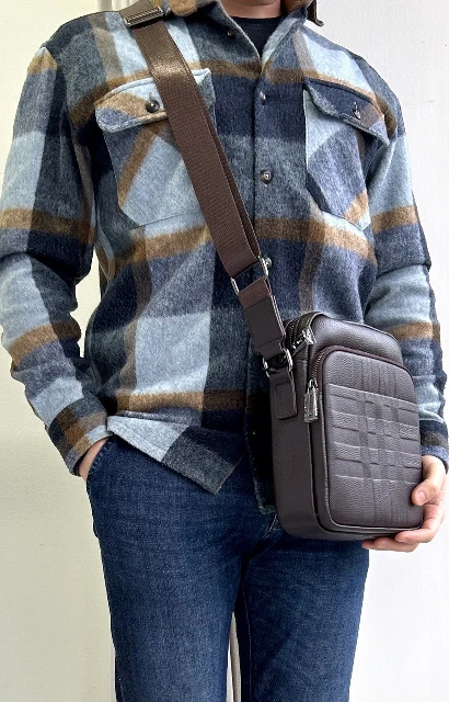 Vīriešu ādas crossbody soma 95135