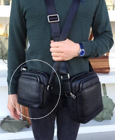 Vīriešu ādas crossbody soma 94763