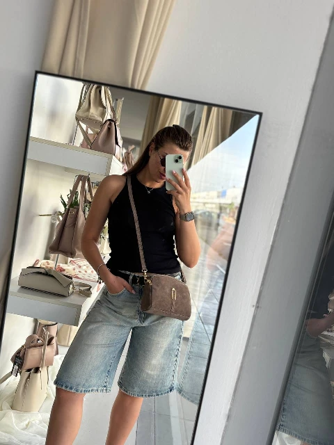 Zamšādas crossbody soma 95708
