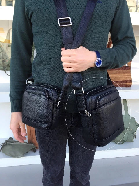 Vīriešu ādas crossbody soma 91990